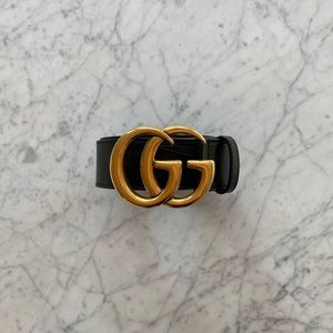 GUCCI Logo Leather Belt